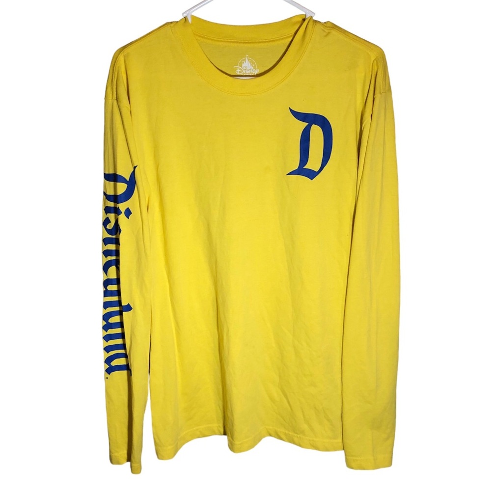 Disney Parks Disneyland Resorts Yellow Women's Long Sleeve Shirt Size Medium